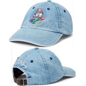 Polo Ralph Lauren Polo Bear Denim Ball Cap NWT